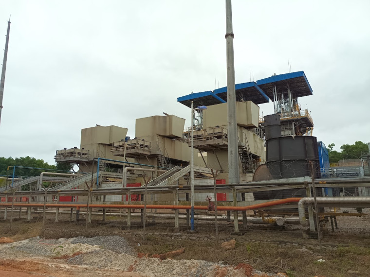 Gas turbines at Genser Energy's Wassa power plant in Ghana